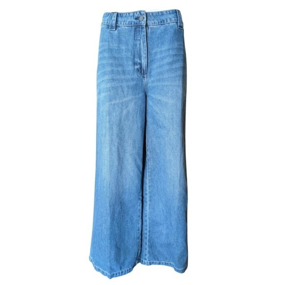 Saint‎ Art Amber Wide Leg Denim Pant Ashbury Wash Blue Jeans Womens Size M NEW
